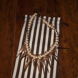 White and gold Aldo necklace